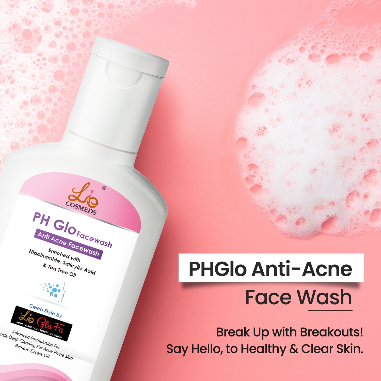 Lio Cosmeds PHGLO Anti-Acne Facewash: Fight Breakouts and Reveal Clearer Skin